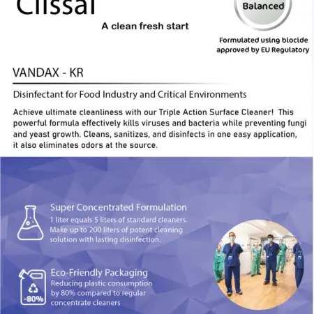 Vandax KR   Disinfectant - Clissal