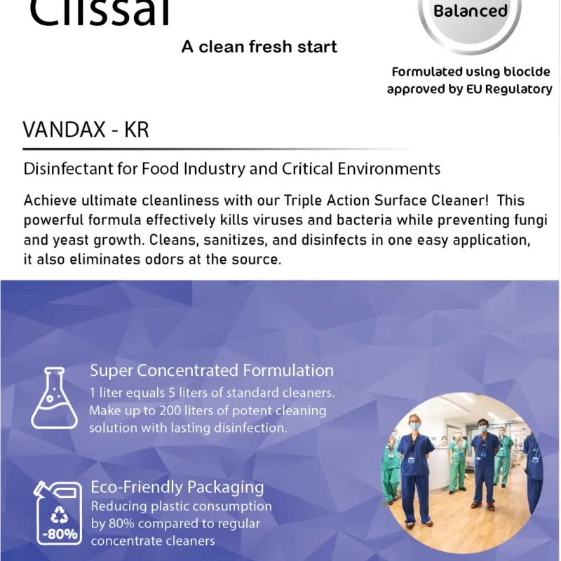 Vandax KR   Disinfectant - Clissal