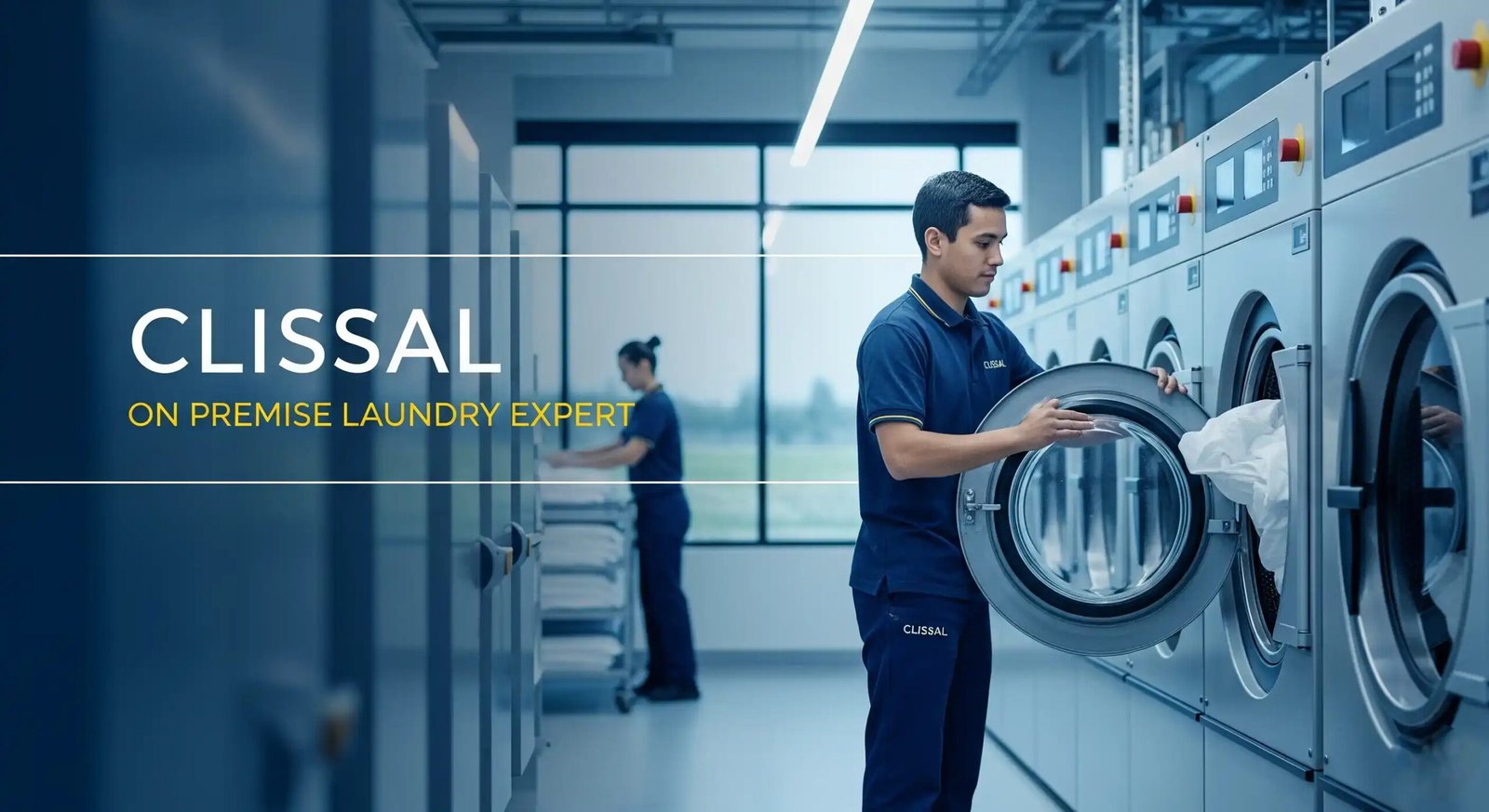 Clissal On-Premise Laundry Experts - Professional commercial laundry staff at work